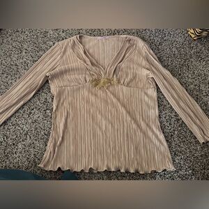 Y2K Vol 1 Pleated Long Sleeve Top